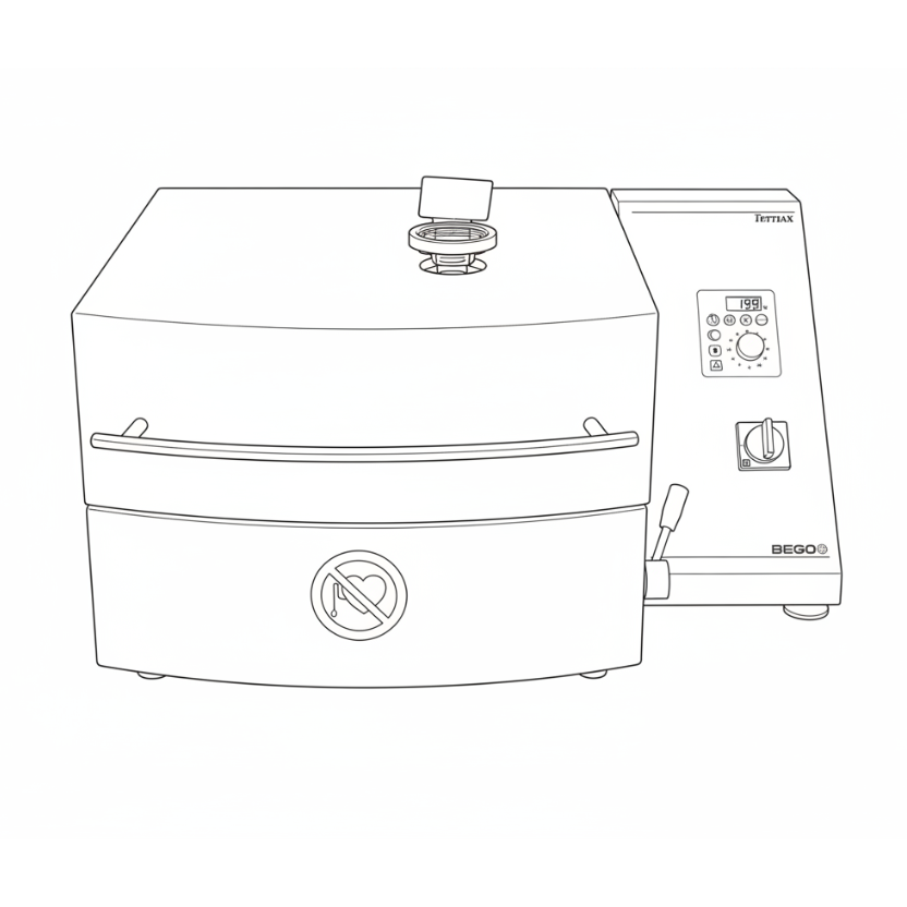 Line Art des BEGO Fornax Brennofens