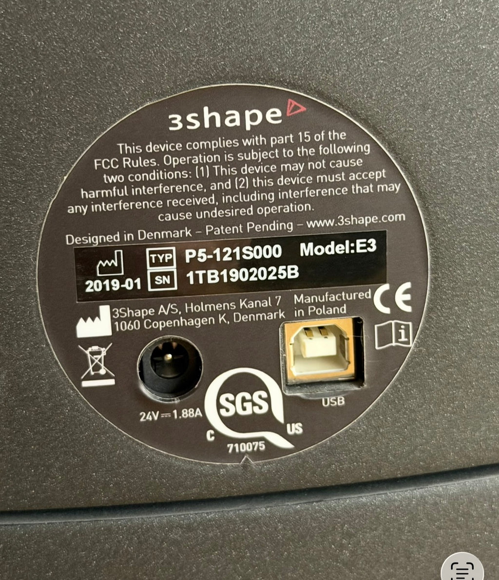 3Shape E3 Dental Scanner