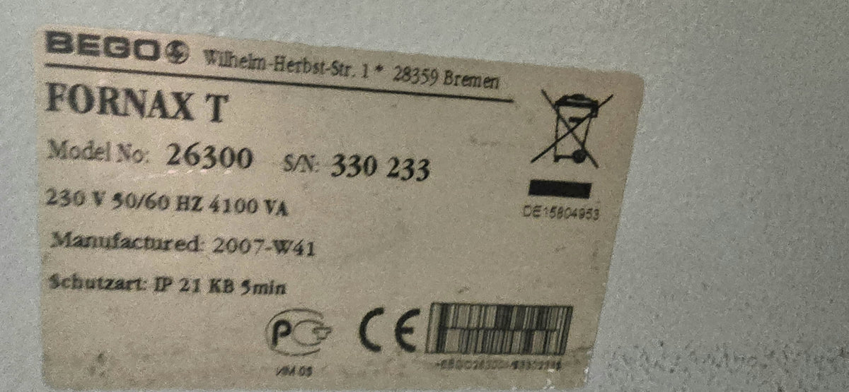 BEGO Fornax T – Kompakte Induktions-Gussmaschine