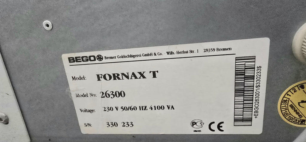 BEGO Fornax T – Kompakte Induktions-Gussmaschine
